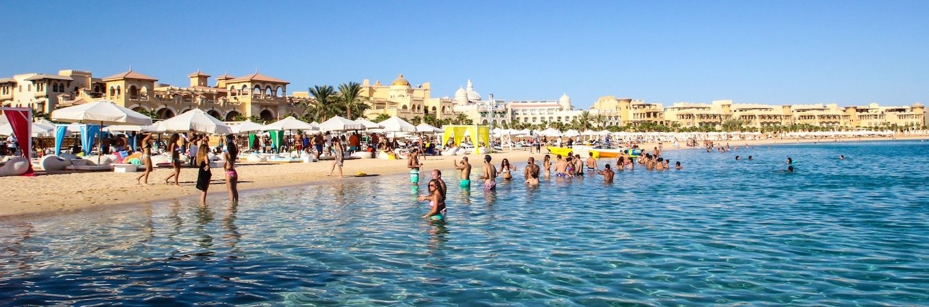 Hurghada city along the red sea